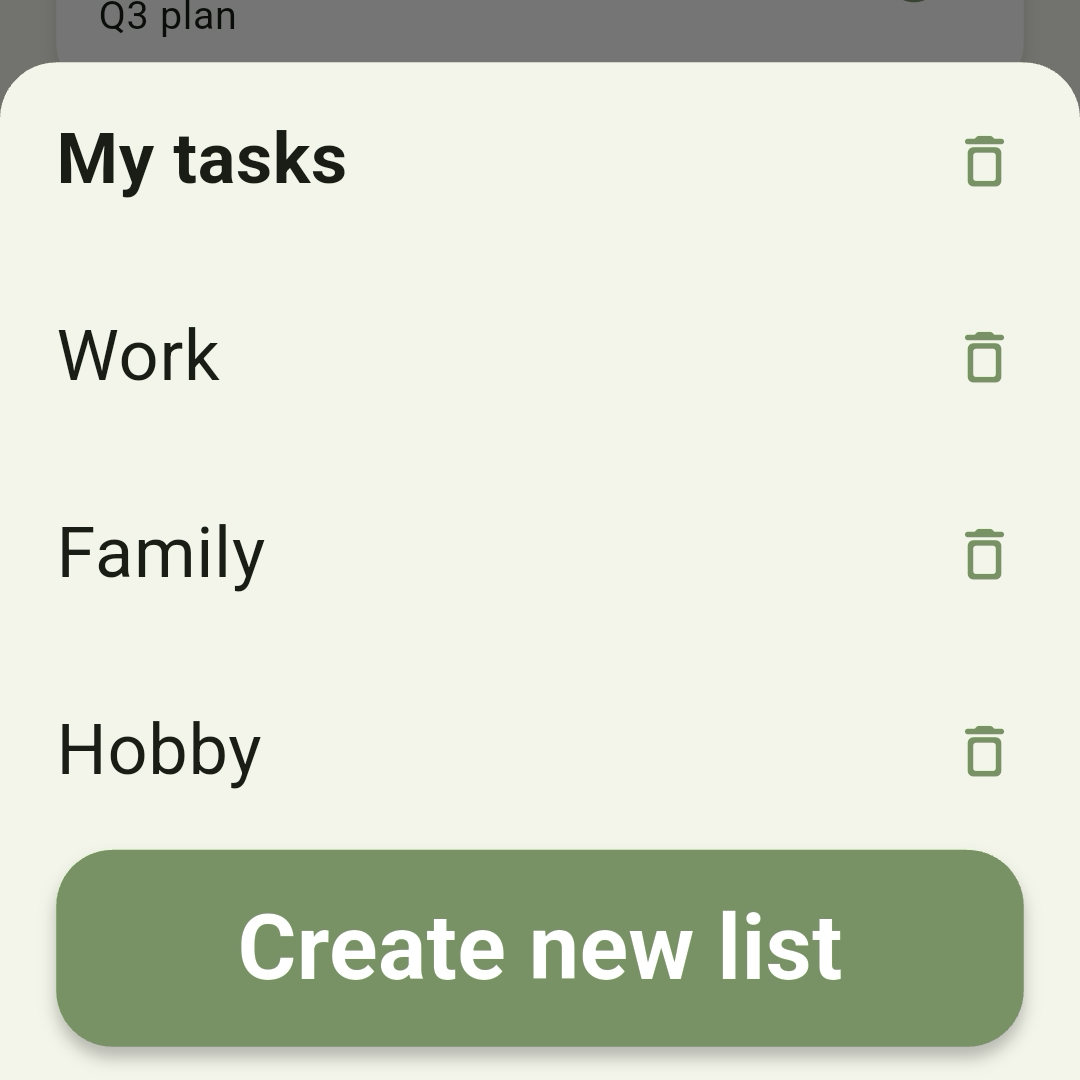 Task lists